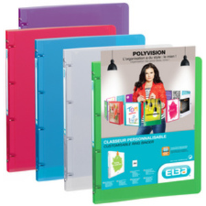 Oxford Classeur personnalisable POLYVISION, 20 mm, bleu  - 53561