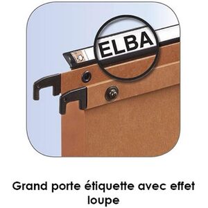 ELBA l'oblique Dossiers suspendus AZV pour armoire, fond 15,