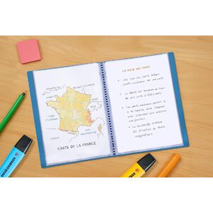 Oxford Protège-documents INITIAL, A4, 20 pochettes, bleu  - 57036
