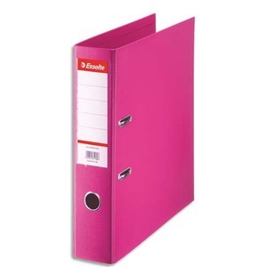 Esselte Classeur en plastique standard, A4, 75 mm, fuchsia  - 59903
