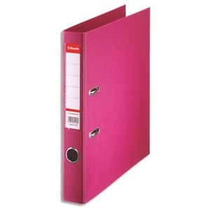 Esselte Classeur en plastique Standard, A4, 50 mm, fuchsia  - 59906
