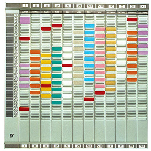 nobo Planning annuel Professionel français (L)660 x (H)645mm  - 64804
