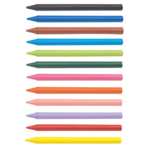 BIC Crayon de cire Plastidecor, étui en carton de 12