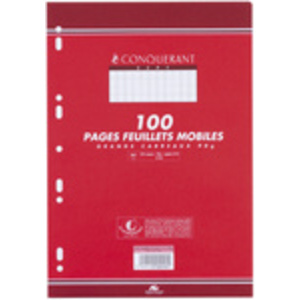 CONQUERANT SEPT Feuillets mobiles de dessin 210 x 297 mm