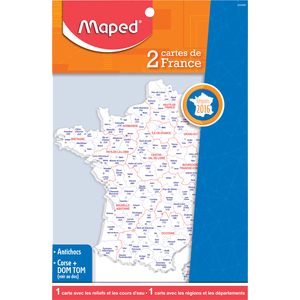 Maped Gabarit carte de France, contenu: 2 pièces