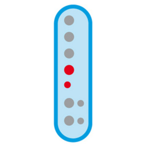 Maped Flûte en plastique, trous 'Baroque', blanc