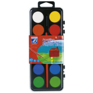 LEFRANC BOURGEOIS Pastilles de Gouache, boîte de 12