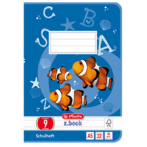 herlitz Cahier scolaire x.book, A5, linéature 2