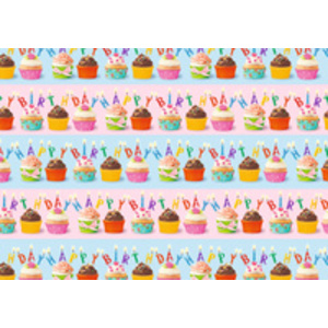 SUSY CARD Papier cadeau 'Cupcakes', sur rouleau