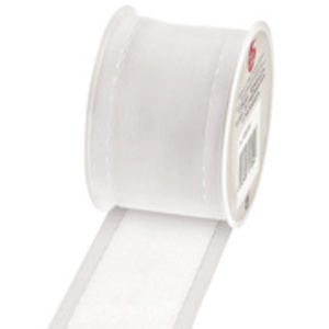 SUSY CARD Ruban cadeau sur bobine 'Korsika', blanc