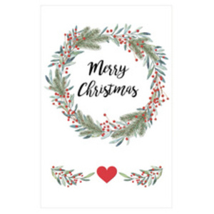 SUSY CARD Carte de Noël 'Xmas wreath'