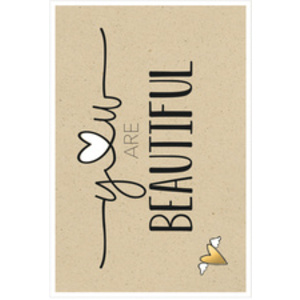 SUSY CARD Carte de voeux Bee yourself 'Petit coeur'