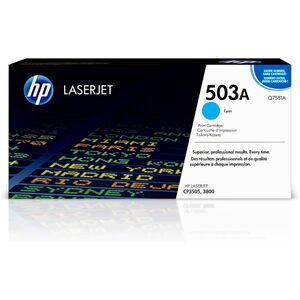 hp Toner hp 503A pour Color LaserJet 3800, cyan  - 30086