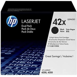hp Toner pour hp LaserJet 4250/4250N/4350, noir, pack double