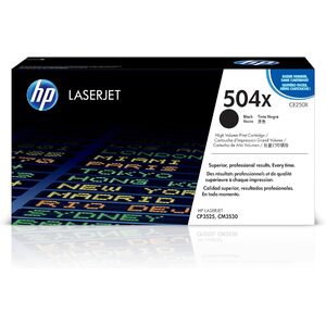 hp Toner hp 504X pour Color LaserJet CP3520n, noir