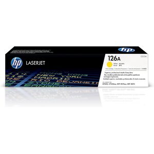hp Toner hp 126A pour Color LaserJet CP1025, jaune  - 32712