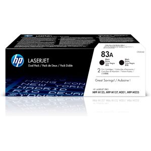 hp Toner hp 83A pour LaserJet Pro M201n, pack de 2, noir
