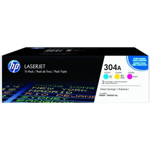 hp Toner hp 304A pour Color LaserJet CP2025, 3 couleurs