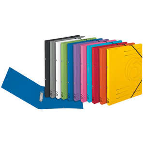 herlitz Classeur à anneaux easyorga, A4, carton, fuchsia