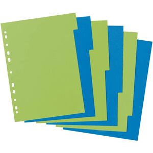 herlitz Intercalaires carton GREENline, A4, 6 touches, uni