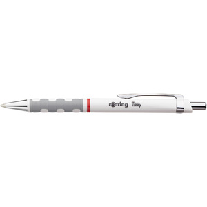 rotring Stylo à bille rétractable Tikky, blanc