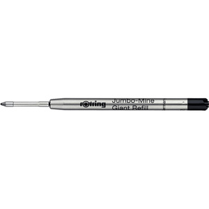 rotring Recharge Jumbo pour stylo bille, M, noir