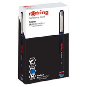 rotring Stylo roller Rollerball, largeur tracé: 0,7 mm, bleu