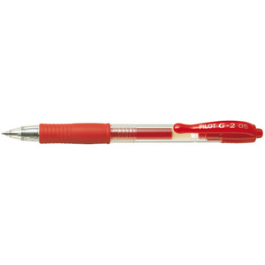 PILOT Stylo roller à encre gel G2 05, rouge