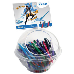 PILOT Stylo roller FRIXION BALL CLICKER 07,présentoir de 108