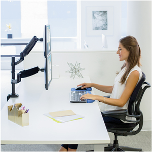 Fellowes Bras porte-écrans double Platinum Series, noir