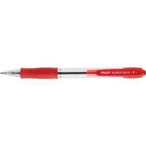 PILOT Stylo à bille rétractable SUPER GRIP F, rouge
