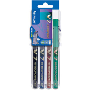 PILOT Stylo roller Hi-Tecpoint V5 Set2Go, étui de 4