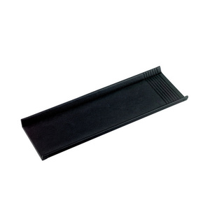 Läufer Plumier LA LINEA, en cuir, noir