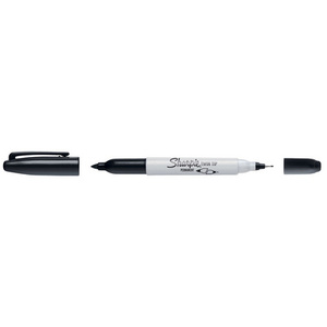 Sharpie Marqueur permanent 'TWIN TIP', noir