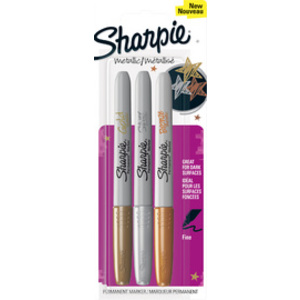 Sharpie Marqueur permanent métallisé, en blister, argent