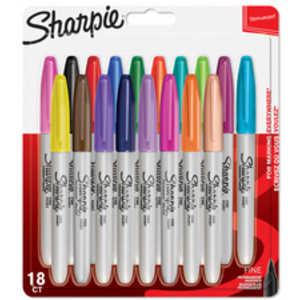 Sharpie Marqueur permanent FINE, blister de 18