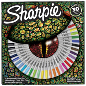 Sharpie Marqueur permanent FINE, BIG PACK de 30 'Oeil'