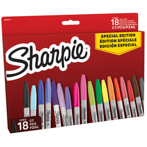 Sharpie Marqueur permanent FINE, BIG PACK de 18 'Red'