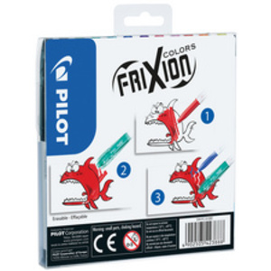 PILOT Feutre effaçable FRIXION COLORS, étui de 6