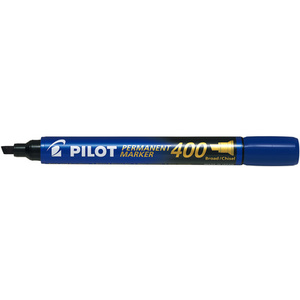 PILOT Marqueur permanent 400, pointe biseautée, noir