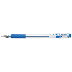Pentel stylo roller à encre gel Hybrid Gel Grip K116, bleu