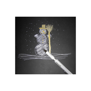 Pentel Stylo roller à encre gel K230M, blanc