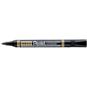 Pentel Marqueur permanent N850, pointe ogive, noir