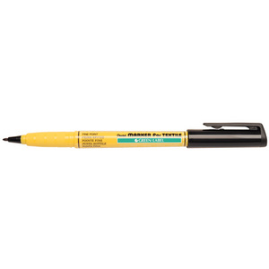 Pentel Marqueur pour tissus GREEN-LABEL NM10, noir  - 11440