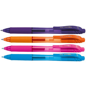 Pentel Stylo roller à encre gel EnerGel-X BL110, rouge  - 14933