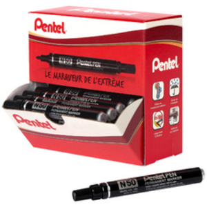 Pentel Marqueur permanent N50, présentoir carton de 36