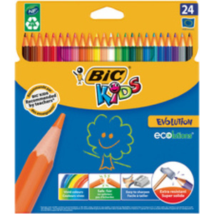 BIC KIDS Crayon de couleur Evolution ecolutions, étui en