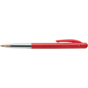 BIC Stylo à bille rétractable M10, rouge  - 16514
