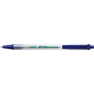 BIC Stylo à bille rétractable ECOlutions Clic Stic, bleu