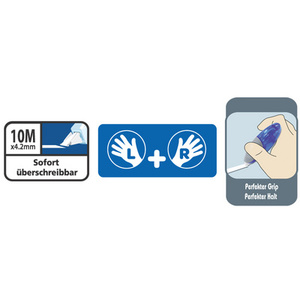 Tipp-Ex Roller correcteur 'Soft Grip', 4,2 mm x 10 m, avec